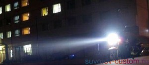 Ксеноновая лампа на мотоцикле.