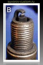 Нагар на свечах зажигания