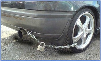 Механическое противоугонное устройство